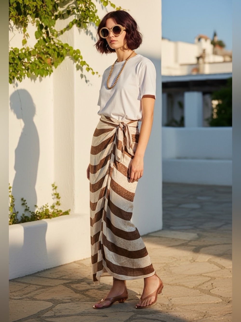 Padova Skirt Wrap Arezzo Coffee Size S
